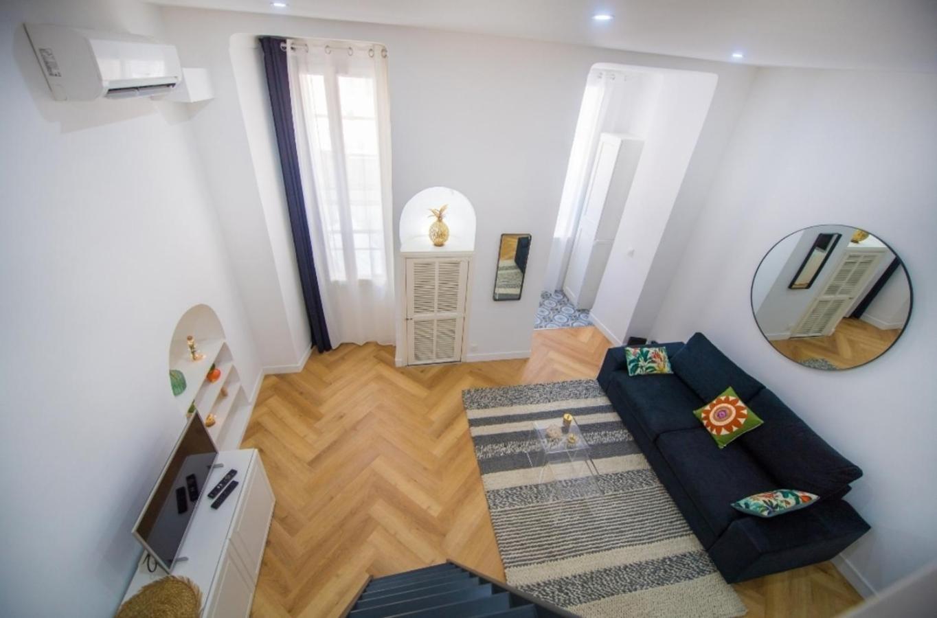 Studio Elegant 4 Couchages Front De Mer Clim Parking Privatif Wifi นีซ ภายนอก รูปภาพ